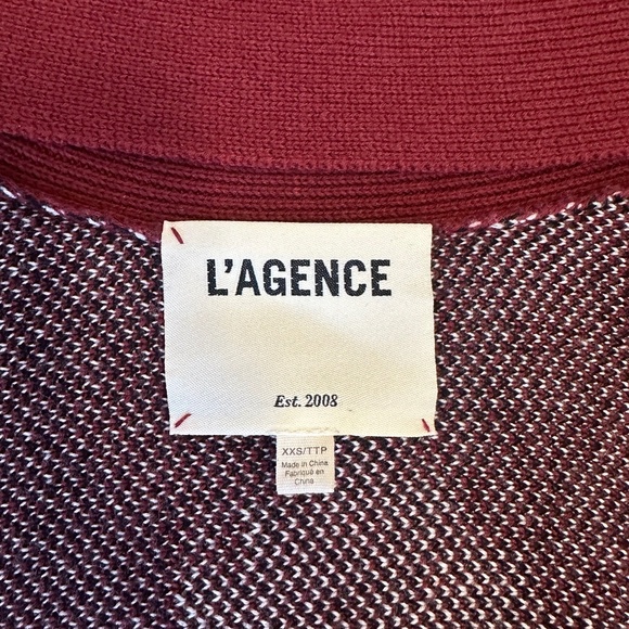 L’Agence Austin Jacquard Cape in Red Aztec | Authentic - Picture 8 of 12